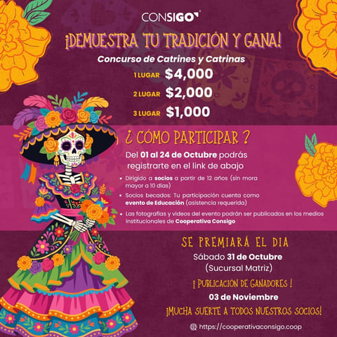 Concurso de Catrinas y Catrines